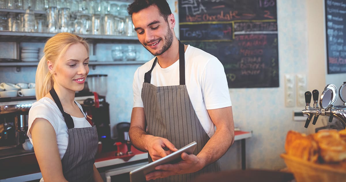 tablet in ristorante